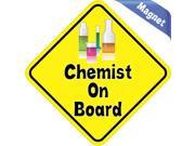5 x5 Chemist On Board Vinyl Bumper magnets Decals magnetic magnet Decal