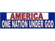 10 x3 America One Nation Under God Bumper Sticker Decal Window Stickers Decals