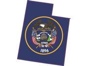 4.5 x 3.5 Die Cut Utah Shape State Flag Bumper Sticker Decal Stickers Decals