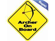 4.5 x4.5 Archer On Board Vinyl Bumper magnet Vinyl Decal magnets Decals