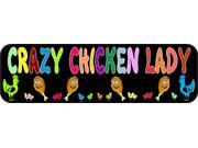 10 x3 Crazy Chicken Leg Lady magnet bumper magnetic Decal Vinyl magnets Decals