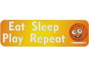 10 x3 Eat Sleep Play Basketball Bumper magnet Decal magnetic Decals magnets