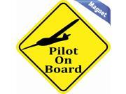 4.5 x4.5 Pilot On Board Bumper magnet Decal magnetic Vinyl magnets Decals