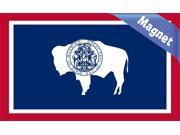 5 x3 Wyoming State Flag Bumper magnet Decal Vinyl magnetic magnets Car Decals