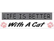 10 x 3 Life Is Better With A Cat Sticker Decals Window Car Stickers Decal