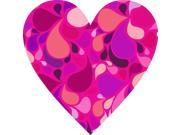 4in x 4in Pink and Purple Paisley Heart Gas Cap Cover Sticker Vinyl Window Decal