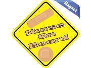 5 x5 Nurse On Board Vinyl Bumper magnets Decals magnetic magnet Decal