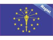 5 x3 Indiana State Flag Bumper magnet Decal Car magnetic magnets Car Decals