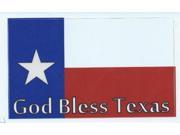 5 x3 God Bless Texas Flag Bumper Sticker Decal Car Window Stickers Vinyl Decals