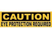 10 x3 Caution Eye Protection Required Sign Decals Sticker Stickers