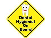 5 x 5 Dental Hygienist On Board Vinyl Bumper Stickers Decals Window Sticker Decal
