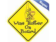 4.5 x4.5 Wine Taster On Board Music Bumper magnet Decal magnetic magnets Decals