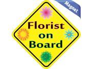 5 x5 Florist On Board Vinyl Bumper magnets Decals magnetic magnet Decal