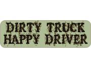 10 x3 Dirty Truck Happy Driver Mud Mudding Bumper magnet Decal magnets Decals