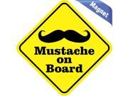 5 x5 Mustache On Board Sign Bumper magnet Decal Car magnetic magnets Decals