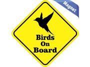 4.5 x4.5 Birds On Board magnet bumper Decal Vinyl magnetic Bird magnets Decals