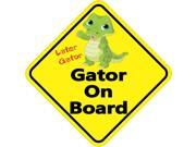 5 x 5 Gator On Board Bumper Sticker Decal Window Vinyl Stickers Decals