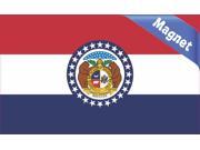 5 x3 Missouri State Flag Bumper magnet Vinyl Decal magnetic magnets Car Decals
