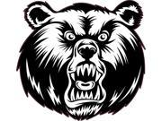 4.5 x4 Black White Bear Mascot Bumper Sticker Decal Window Stickers Decals