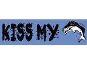 10 x 3 Kiss My Bass Fish Bumper Sticker Decal Vinyl Car Window Stickers Decals