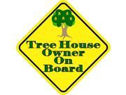 5 x5 Tree House Owner On Board Bumper Sticker Vinyl Decal Stickers Decals