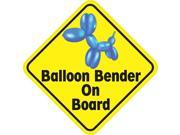 5in x 5in Balloon Bender On Boardnal Bumper Sticker Vinyl Window Decal