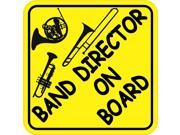 6in x 6in Band Director On Board Music Bumper Sticker Decal Window Stickers Decals