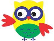4 x5 Green Yellow And Blue Owl Owls Bumper Sticker Decal Vinyl Stickers Decals