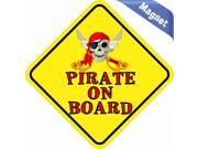 4.5x 4.5 Pirate On Board Bumper magnet Decal Vinyl Car magnetic magnets Decals