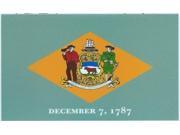 5 x3 Delaware State Flag Vinyl Bumper Sticker Car Decal Window Stickers Decals