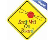 4.5 x4.5 Knit Wit On Board Vinyl Bumper magnet Decal magnetic magnets Decals
