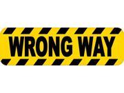 10 x3 Caution Wrong Way Business Decal Store Sign Decals magnet magnets