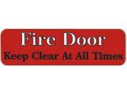 10 x3 Fire Door Keep Clear Business Sign Bumper magnet Decal magnets Decals