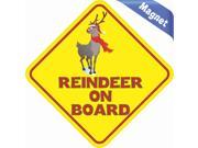 5 x5 Reindeer On Board Bumper magnet Vinyl Decal magnetic magnets Decals