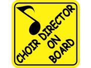 6in x 6in Choir Director On Board Music Bumper Sticker Decal Window Stickers Decals