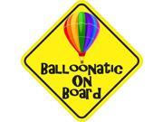 5in x 5in Balloonatic On Board On Board Bumper Sticker Vinyl Window Decal
