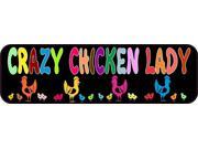 10 x3 Crazy Chicken Lady magnet bumper magnetic Decal Vinyl magnets Decals