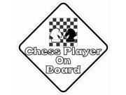 4.5x4.5 Chess Player On Board Vinyl Bumper Sticker Decal Window Stickers Decals