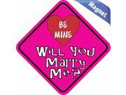 5 x5 Will You Marry Me Bumper Magnet Vinyl Magnetic Decal Window Magnets Decals
