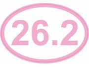 4.5x3 Pink Marathon 26.2 Running Run Bumper Sticker Vinyl Decal Stickers Decals