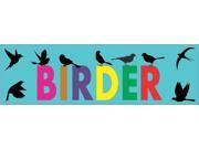10 x3 Birder Bird Watching Birds magnet bumper Decal Vinyl magnets Decals