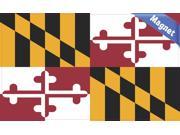 7 x 4 Maryland State Flag Bumper magnet Decal Car magnetic magnets Car Decals