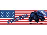 10 x 3 Freedom US Flag Jeep Vinyl Vehicle Magnet Magnetic Sign Car Magnets