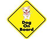 4.5 x 4.5 Dog On Board Bumper Sticker Decal Window Vinyl Dogs Stickers Decals