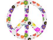 5 x 5 Floral Peace Symbol Flower Bumper Sticker Decal Vinyl Window Stickers Decals