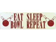10 x3 Eat Sleep Bowl Repeat Bowling Bumper magnet Decal Car Decals magnets