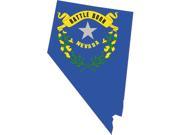 5 x 3 Die Cut Nevada Shape State Flag Bumper Sticker Decal Stickers Decals