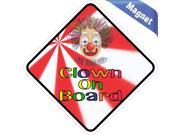 5 x5 Clown On Board Vinyl Bumper magnets Decals magnetic magnet Decal