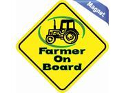 4.5 x4.5 Farmer On Board Bumper magnet Decal magnetic Vinyl magnets Decals
