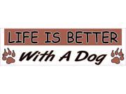 10 x 3 Life Is Better With A Dog Sticker Decals Window Car Stickers Decal